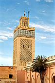 Marrakech - Medina meridionale, La moschea della Kasba, minareto.
